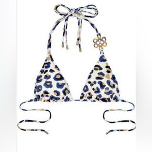 DVF Diane Von Furstenberg LSpace Women’s Swim Love Knot Beach Bikini Top Small S